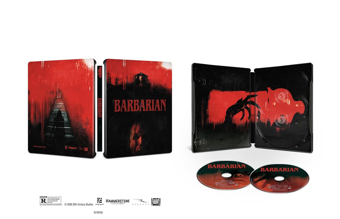 Barbarian - Limited Edition Steelbook (4K Ultra HD + Blu-ray + Digital) - for just $53.99! 