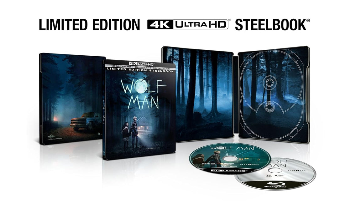 Wolf Man - Limited Edition Steelbook (4K Ultra HD + Blu-ray + Digital) - for just $46.99! 