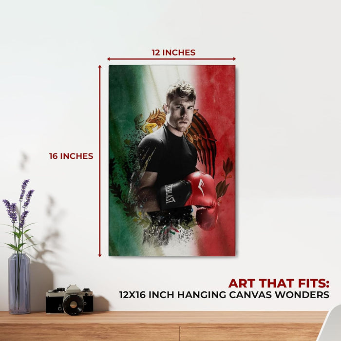 Canelo Alvarez Wall Canvas Set of 1 - for just $30.99! 