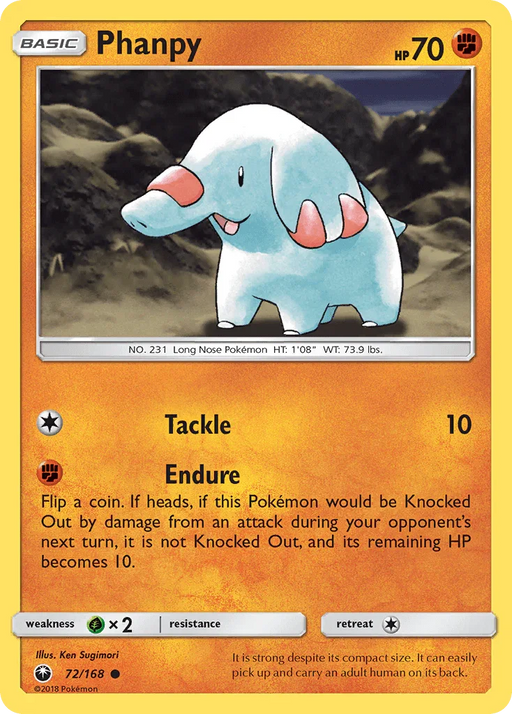 Phanpy (72/168) [Sun & Moon: Celestial Storm] - for just $0.15! 