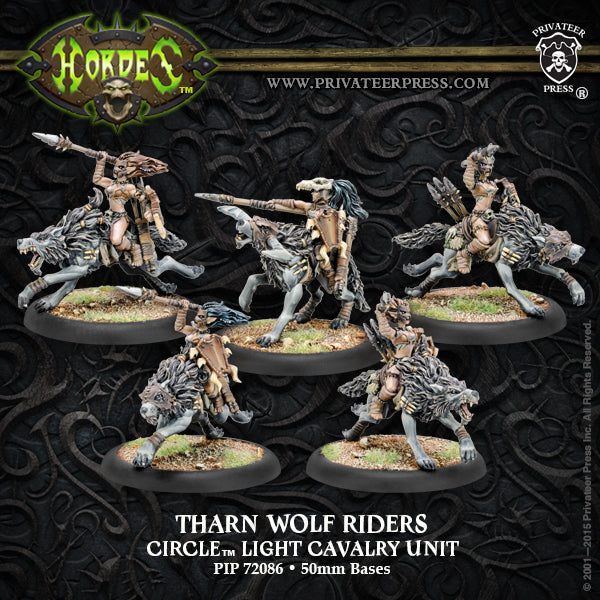 Hordes: Circle Orboros Tharn Wolf Riders - for just $84.99! 