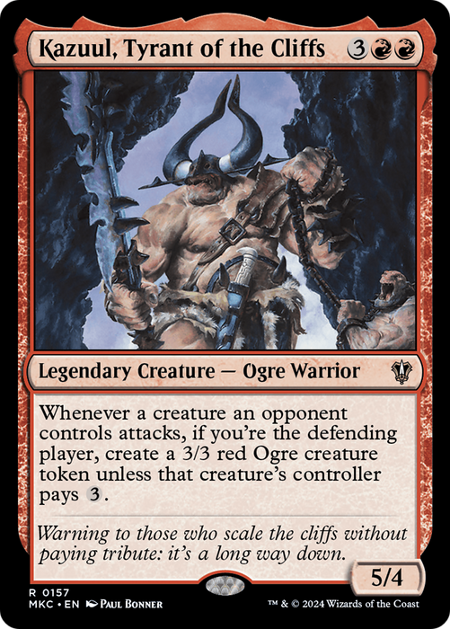 Kazuul, Tyrant of the Cliffs (MKC-157) - Murders at Karlov Manor Commander - for just $0.07! 