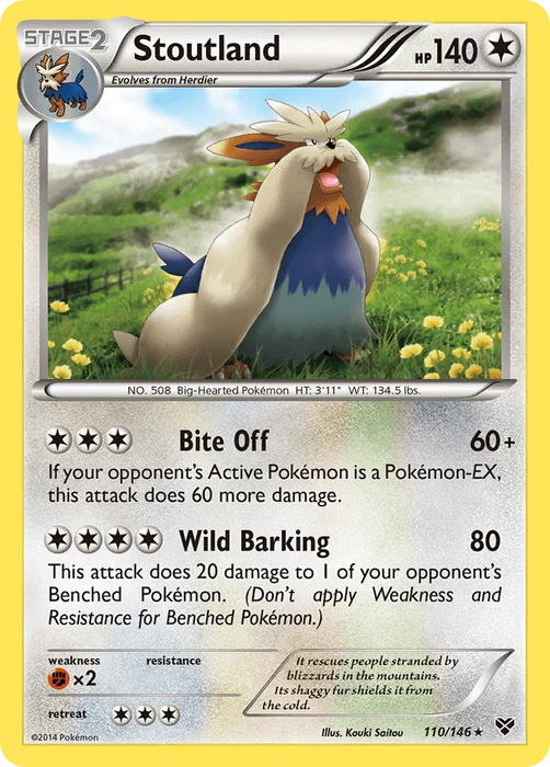 Stoutland (110/146) [XY: Base Set] - for just $0.25! 