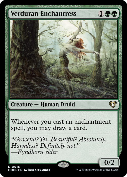 Verduran Enchantress (CMM-915) - Commander Masters - for just $0.87! 