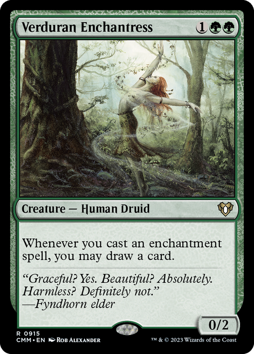 Verduran Enchantress (CMM-915) - Commander Masters - for just $1.25! 