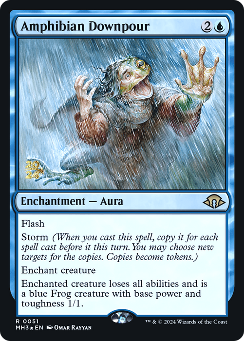 Amphibian Downpour (PRE-051) - Modern Horizons 3 Promos Foil - for just $1.85! 