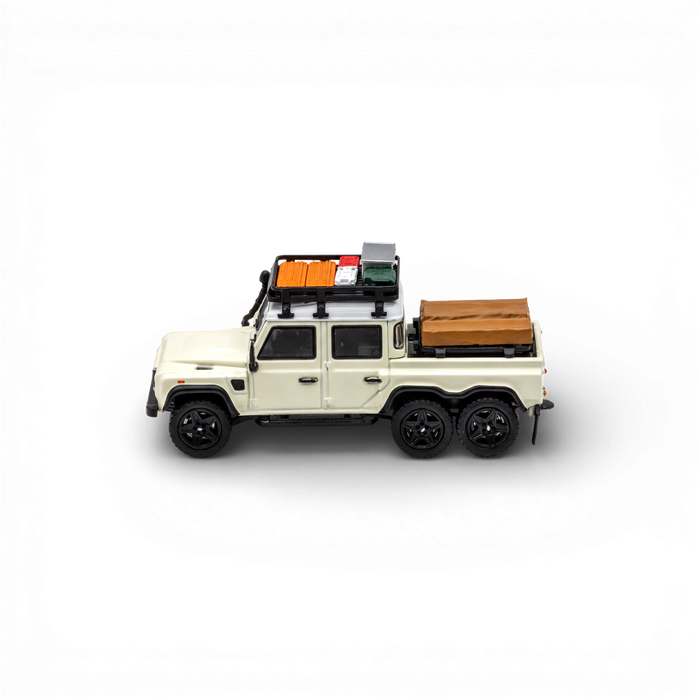 GCD Land Rover Defender 6x6 Off-White Camping Modified 1:64 - for just $44.99! 