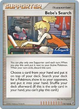 Bebe's Search (119/132) (Psychic Lock - Jason Klaczynski) [World Championships 2008] - Just $1.90! Shop now at Retro Gaming of Denver