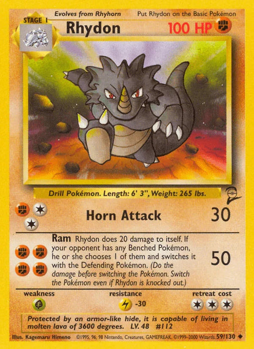 Rhydon (59/130) [Base Set 2] - for just $0.80! 