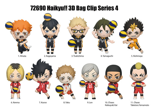 Haikyuu!! 3D Foam Bag Clip Series 4 Blind Bag - Official Anime Keychain - for just $8.99! 