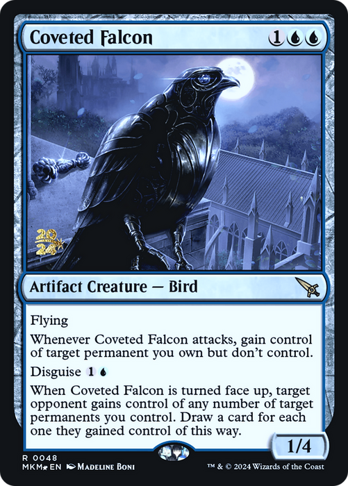 Coveted Falcon (PRE-048) - Murders at Karlov Manor Promos Foil - for just $0.13! 
