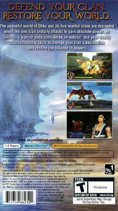 Kingdom of Paradise – PlayStation Portable (PSP) - for just $5.99! 