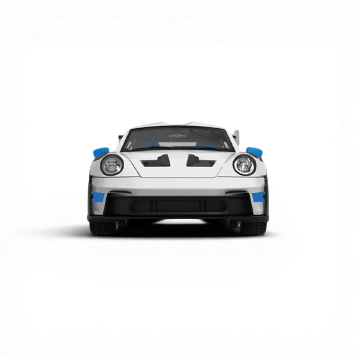 TPC Porsche 911 GT3 RS White Blue Wheels 1:64 - for just $31.99! 