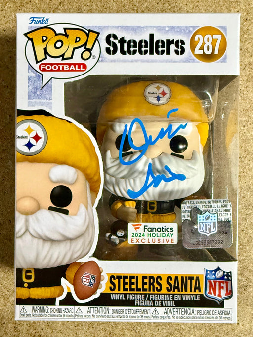 Donnie Iris Signed NFL Pittsburgh Steelers Santa Funko Pop! #287 With JSA COA - for just $110! 