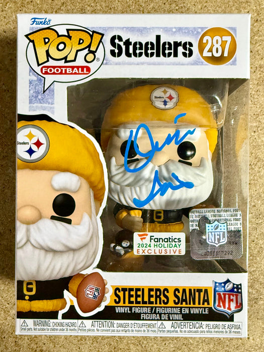 Donnie Iris Signed NFL Pittsburgh Steelers Santa Funko Pop! #287 With JSA COA - for just $110! 