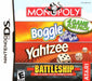 Monopoly / Boggle / Yahtzee / Battleship (Nintendo DS) - for just $0! 