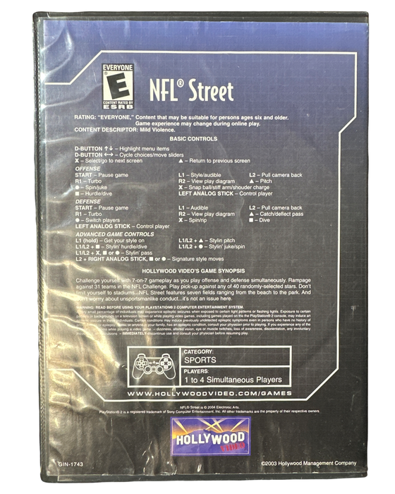 NFL Street - Playstation 2 - for just $20.99! 