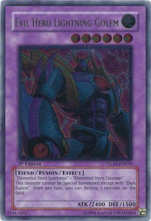 Evil Hero Lightning Golem [GLAS-EN039] Ultimate Rare - for just $20.35! 