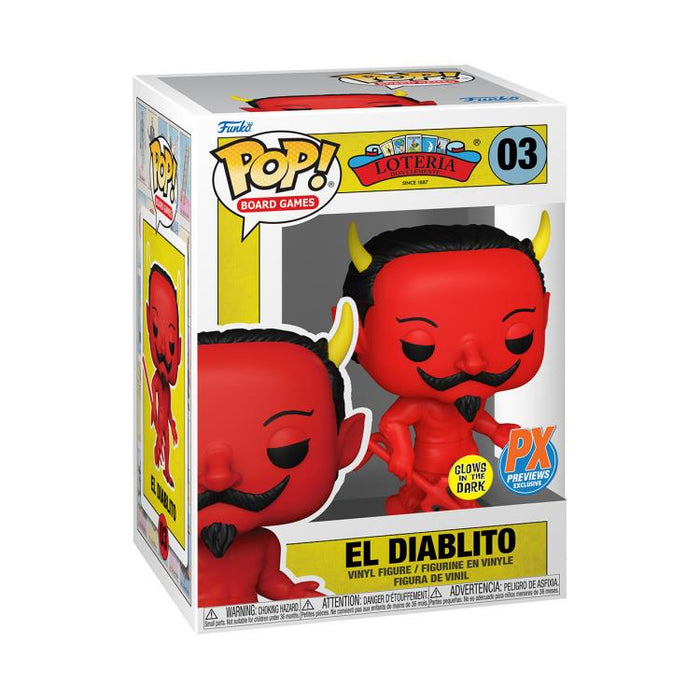 Funko POP! Loteria - El Diablito (Glow-in-the-Dark) Vinyl Figure #3 Preview Exclusives (PX) - for just $14.99! 