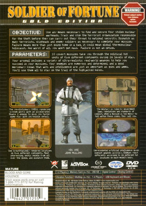 Soldier of Fortune: Gold Edition – PlayStation 2 (PS2) - for just $0! 