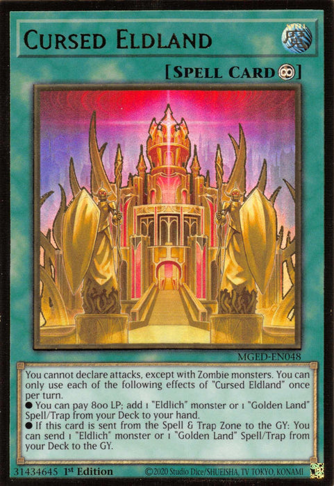 Cursed Eldland [MGED-EN048] Gold Rare - for just $0.40! 