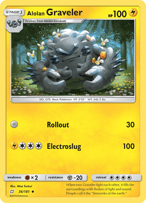 Alolan Graveler (36/181) [Sun & Moon: Team Up] - for just $0.10! 