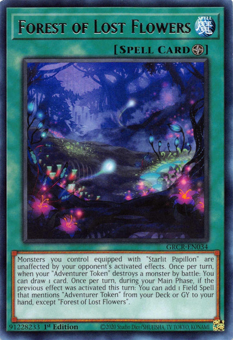 Forest of Lost Flowers [GRCR-EN034] Rare - for just $0.10! 