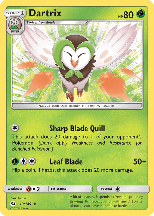 Dartrix (10/149) [Sun & Moon: Base Set] - for just $0.10! 