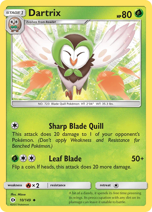 Dartrix (10/149) [Sun & Moon: Base Set] - for just $0.10! 