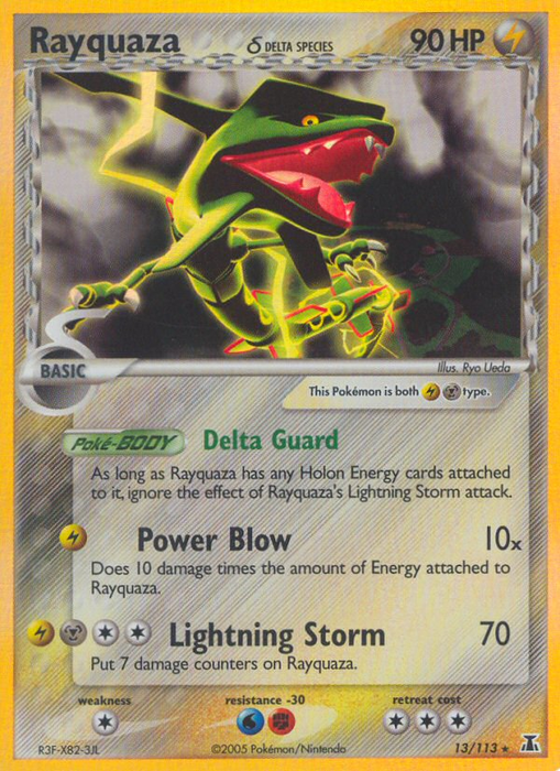 Rayquaza (13/113) (Delta Species) [EX: Delta Species] - Just $21! Shop now at Retro Gaming of Denver