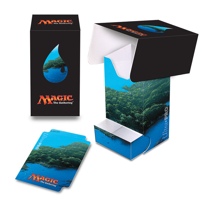 Ultra PRO: Deck Box - Full-View with Tray (Mana 5 - Island) - for just $0! 