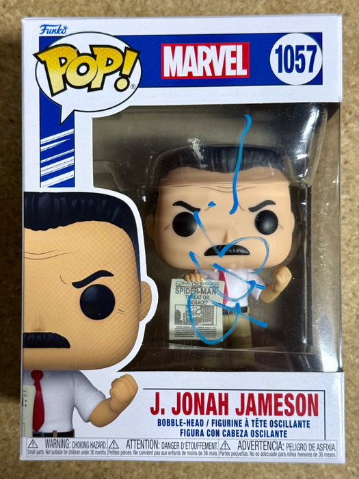 JK Simmons Signed J. Jonah Jameson Marvel Funko Pop #1057 Exclusive With JSA COA - for just $250! 