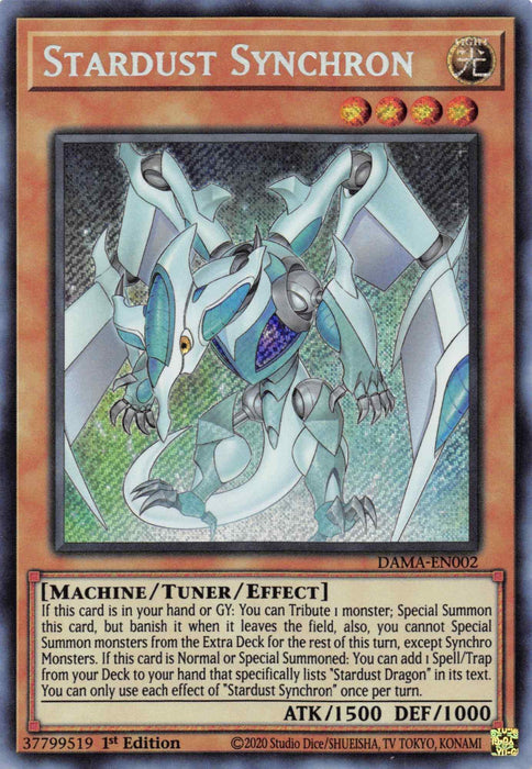 Stardust Synchron [DAMA-EN002] Secret Rare - for just $1.65! 
