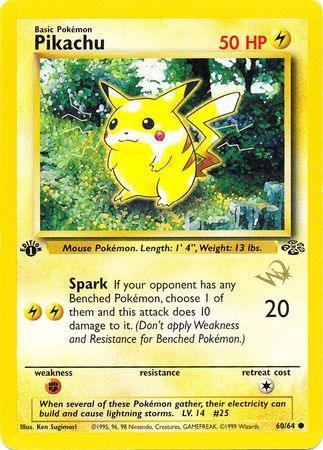 Pikachu (60/64) (W Stamped Promo) [Jungle 1st Edition] - for just $67! 
