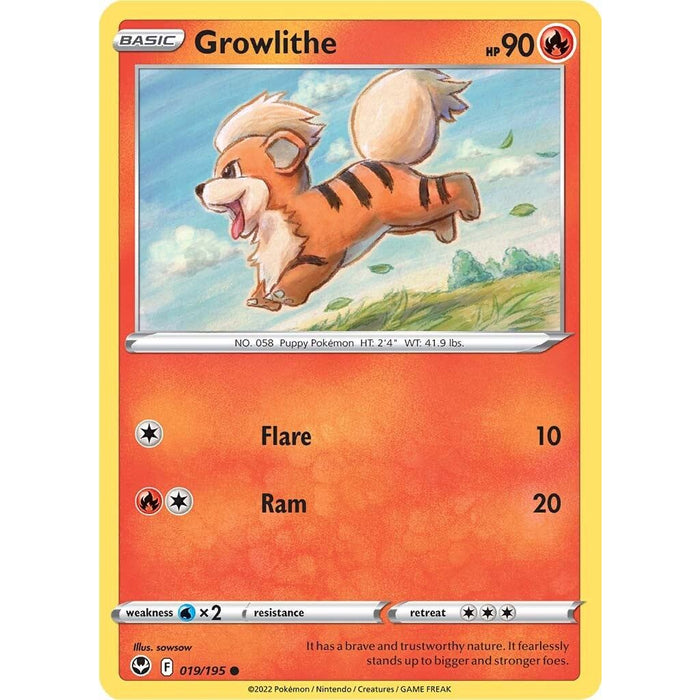 Growlithe (019/195) [Sword & Shield: Silver Tempest] - Just $0.10! Shop now at Retro Gaming of Denver