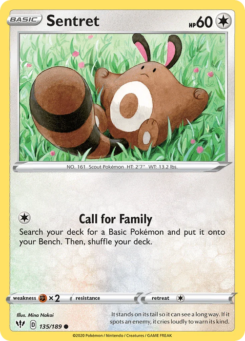 Sentret (135/189) [Sword & Shield: Darkness Ablaze] - for just $0.10! 