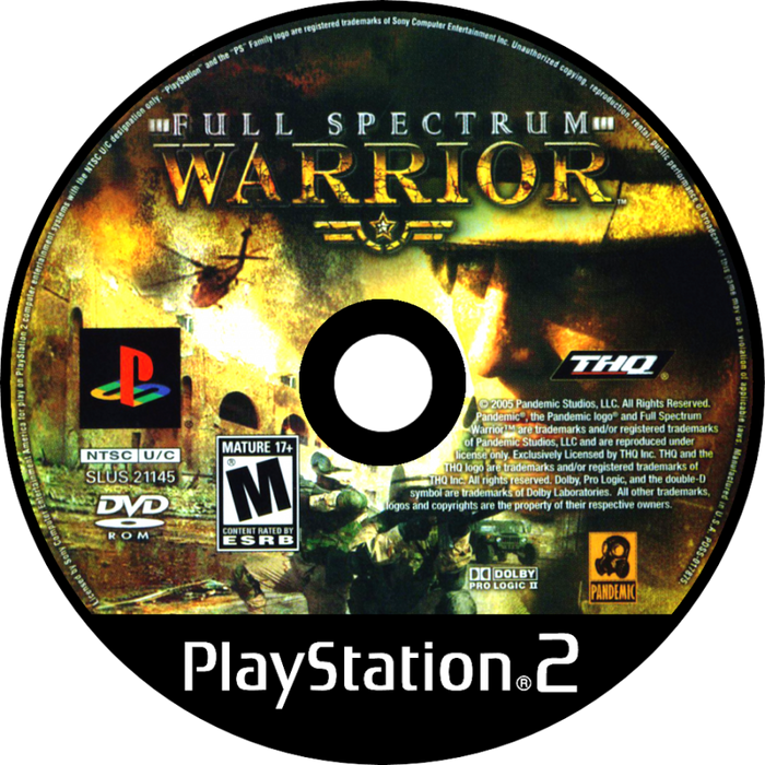 Full Spectrum Warrior – PlayStation 2 (PS2) - for just $0! 