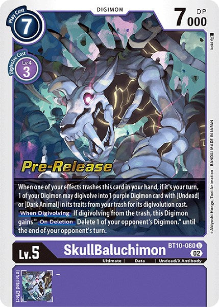 SkullBaluchimon [BT10-080] [Xros Encounter Pre-Release Cards] - Just $0.55! Shop now at Retro Gaming of Denver