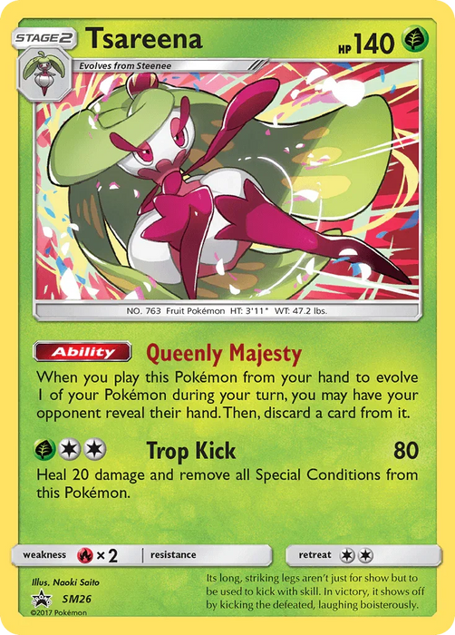 Tsareena (SM26) [Sun & Moon: Black Star Promos] - for just $0.25! 