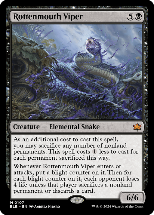 Rottenmouth Viper (BLB-107) - Bloomburrow - for just $1.88! 