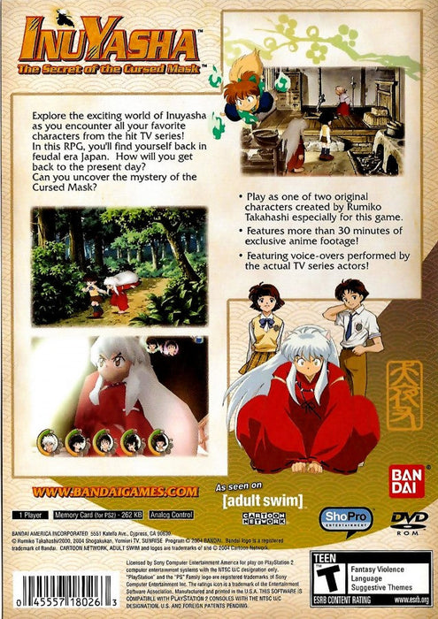 Inuyasha: The Secret of the Cursed Mask – PlayStation 2 (PS2) - for just $29.99! 