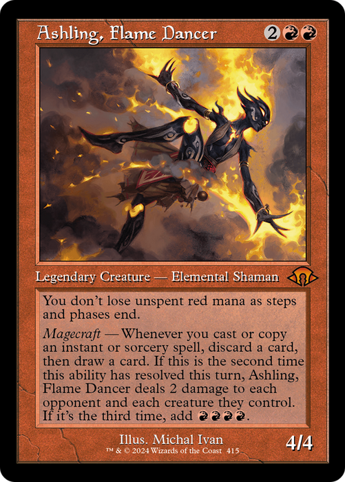 Ashling, Flame Dancer (Retro Frame) (MH3-415) - Modern Horizons 3 - for just $1.93! 