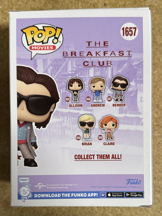 Judd Nelson Signed John Bender Breakfast Club Funko Pop! #1657 With JSA COA - for just $300! 