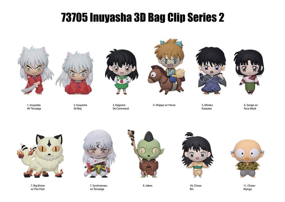 Inuyasha 25th Anniversary 3D Foam Bag Clip – Series 2 Blind Box - for just $8.99! 