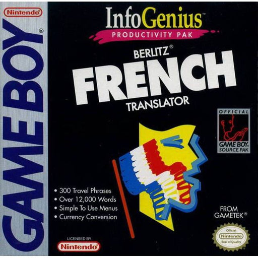 Infogenius Productivity Pack Berlitz French Translator (Gameboy) - Just $0! Shop now at Retro Gaming of Denver