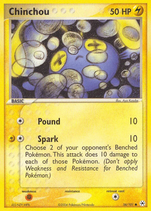 Chinchou (56/101) [EX: Hidden Legends] - for just $0.20! 