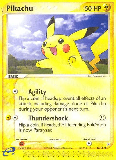Pikachu (43/95) [EX: Team Magma vs Team Aqua] - for just $7.20! 