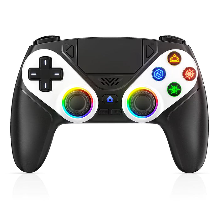 RGB Wireless Controller Compatible with PS5 and PC, Hall Effect Triggers, Programmable Buttons, Turbo Mode, Dual Vibration Gamepad - for just $62.98! 