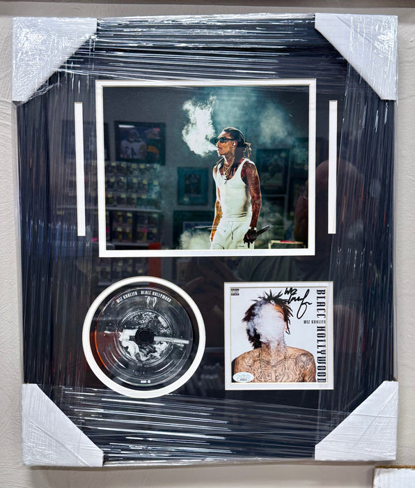 Wiz Khalifa Signed Blacc Hollywood Custom Framed CD Booklet With JSA COA - for just $375! 
