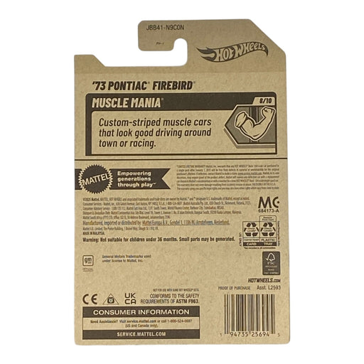 Hot Wheels '73 Pontiac Firebird - Muscle Mania Series 8/10 - for just $1.79! 